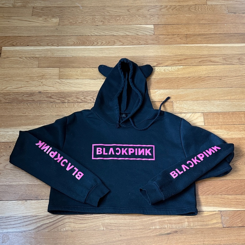 Blackpink Hoodie with Pink Logo